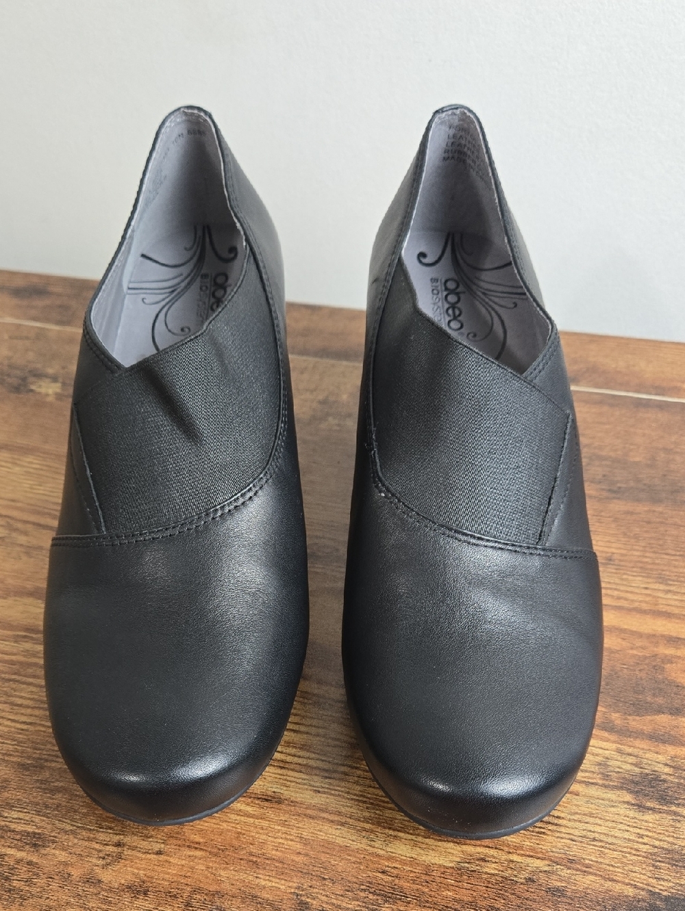 Abeo Portola Comfortable Navy Women's Slip-On Block Heeled Loafers Sz 10N Boho